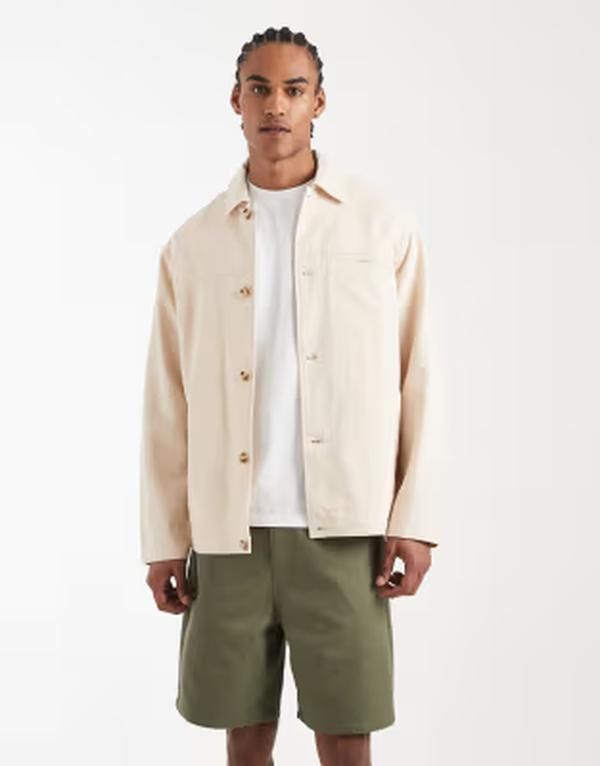 エイソス メンズ ボトムス ハーフパンツ・ショーツ ASOS DESIGN jorts in mid length Khaki カーキ
