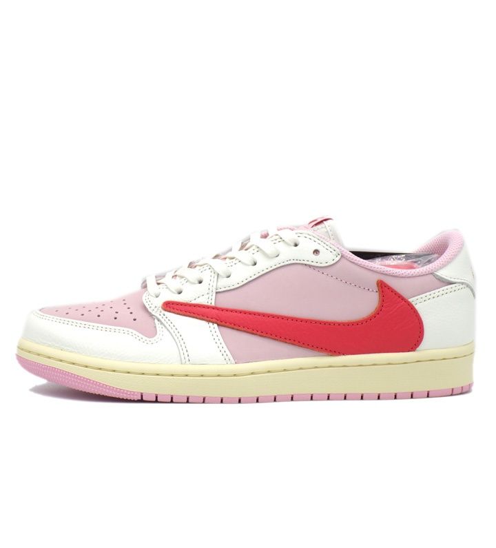 ナイキ NIKE × トラヴィス スコット Travis Scott 【 AIR JORDAN 1 IQ7604 101 】 エア ジョーダン 1 レトロ ロー セイル トロピカル ピンク スニーカー f31725