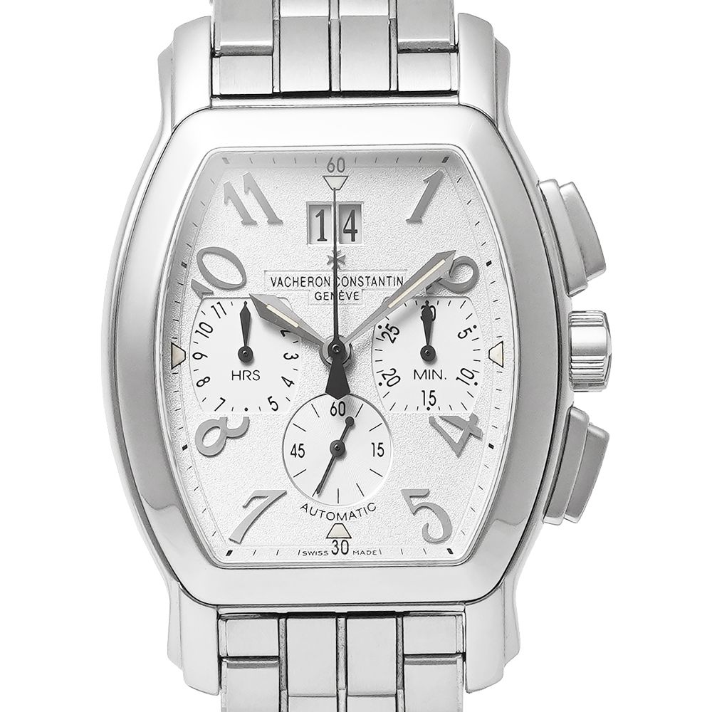 箱・保証書付き VACHERON CONSTANTIN ロイヤルイーグル クロノグラフ Ref.49145/339A-8970 シルバー 中古品 メンズ 腕時計