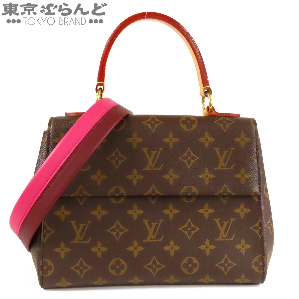 ルイヴィトン LOUIS VUITTON クリュニー BB M42738 ローズ モノグラムキャンバス 2WAY ハンドバッグ ショルダーバッグ レディース 101873742