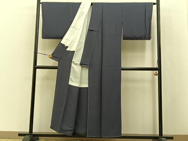 平和屋着物□上質な色無地 藤煤竹色 正絹 逸品 未使用 BAAX6789hj