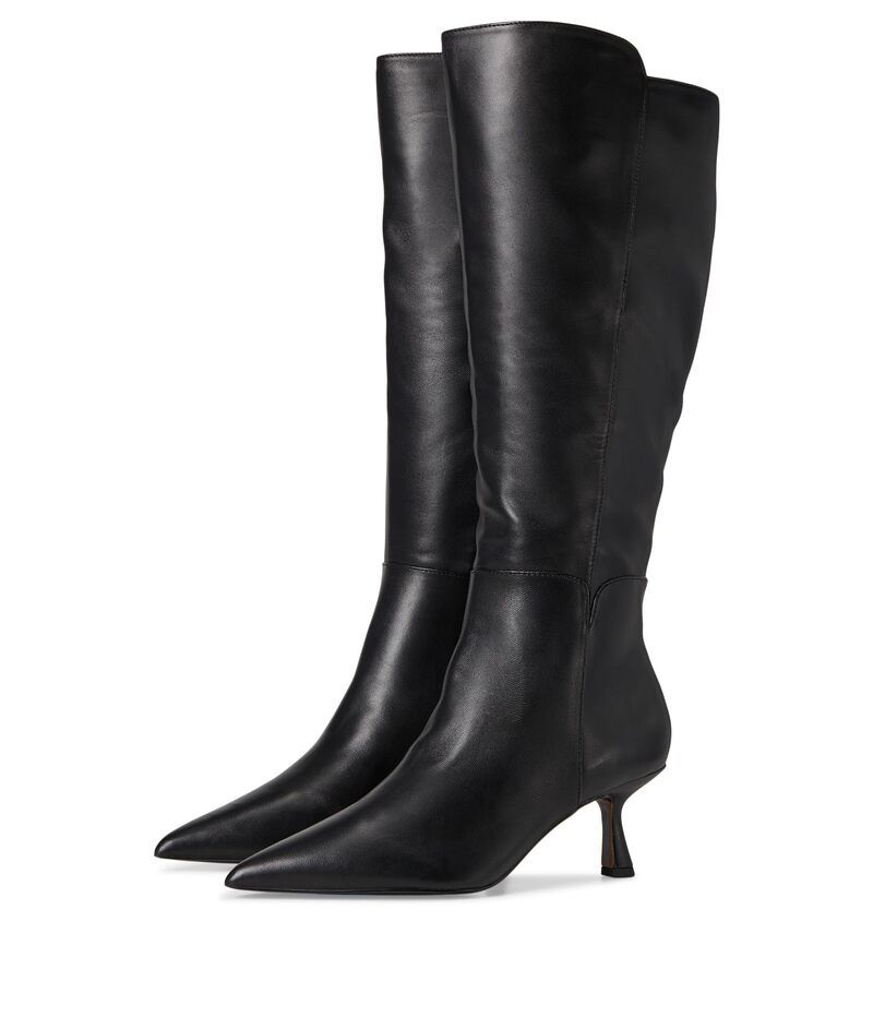 サムエデルマン レディース シューズ ヒール Sam Edelman Taylin Black Leather Wide Calf ブラック