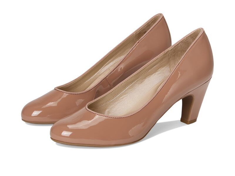 ライフストライド レディース シューズ ヒール プラスサイズ LifeStride ParigiPlus Pump Shoes Desert Nude Patent