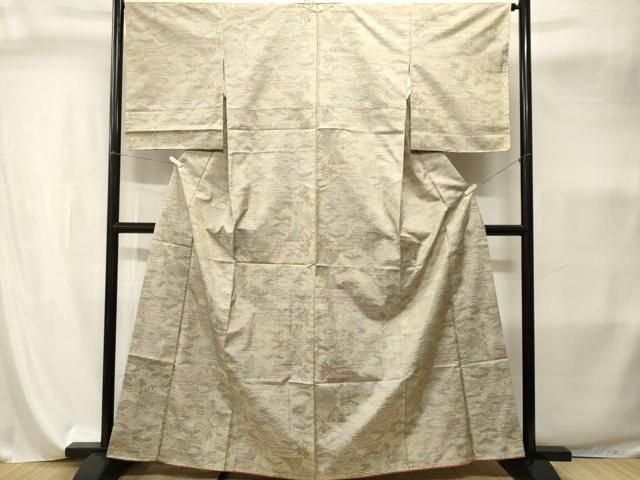 平和屋着物●本場染大島紬　市松文　正絹　逸品　AABK4452ck 平和屋着物□本場大島紬 7マルキ 幾何学松文 正絹 逸品 CABI8116ev