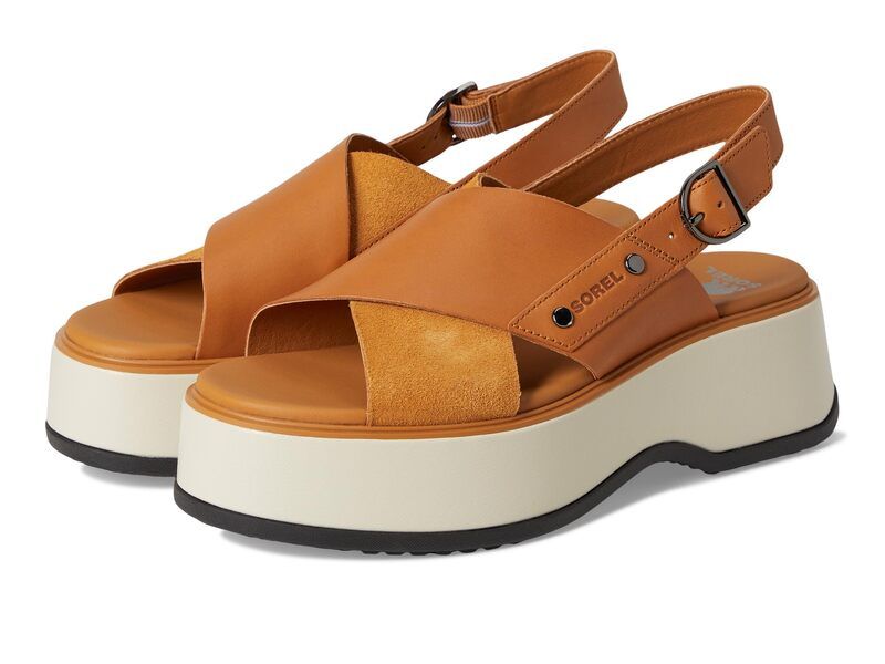 ソレル レディース シューズ ヒール サンダル SOREL Dayspring Crisscrossandals Canyon GoldBla ゴールド