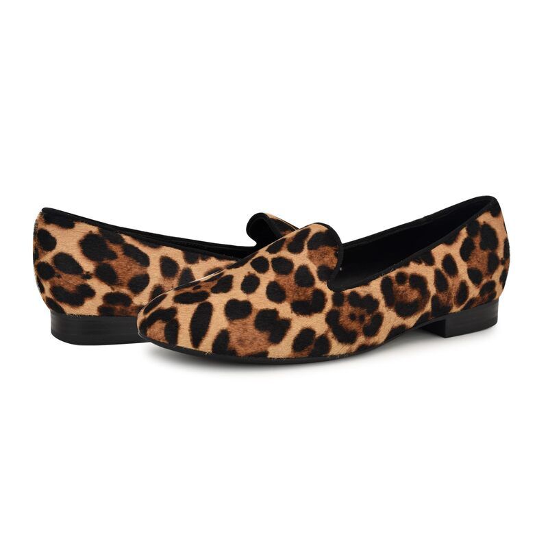 ナインウェスト レディース シューズ スリッポン・ローファー Nine West Renold Leopard アニマル