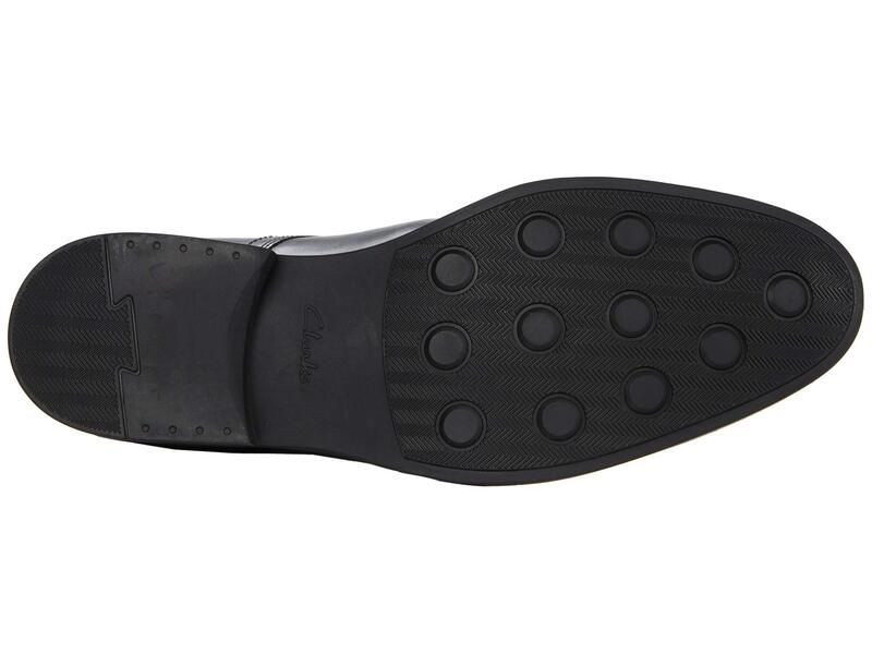 クラークス メンズ シューズ スリッポン・ローファー Clarks Whiddon Step Black Leather ブラック