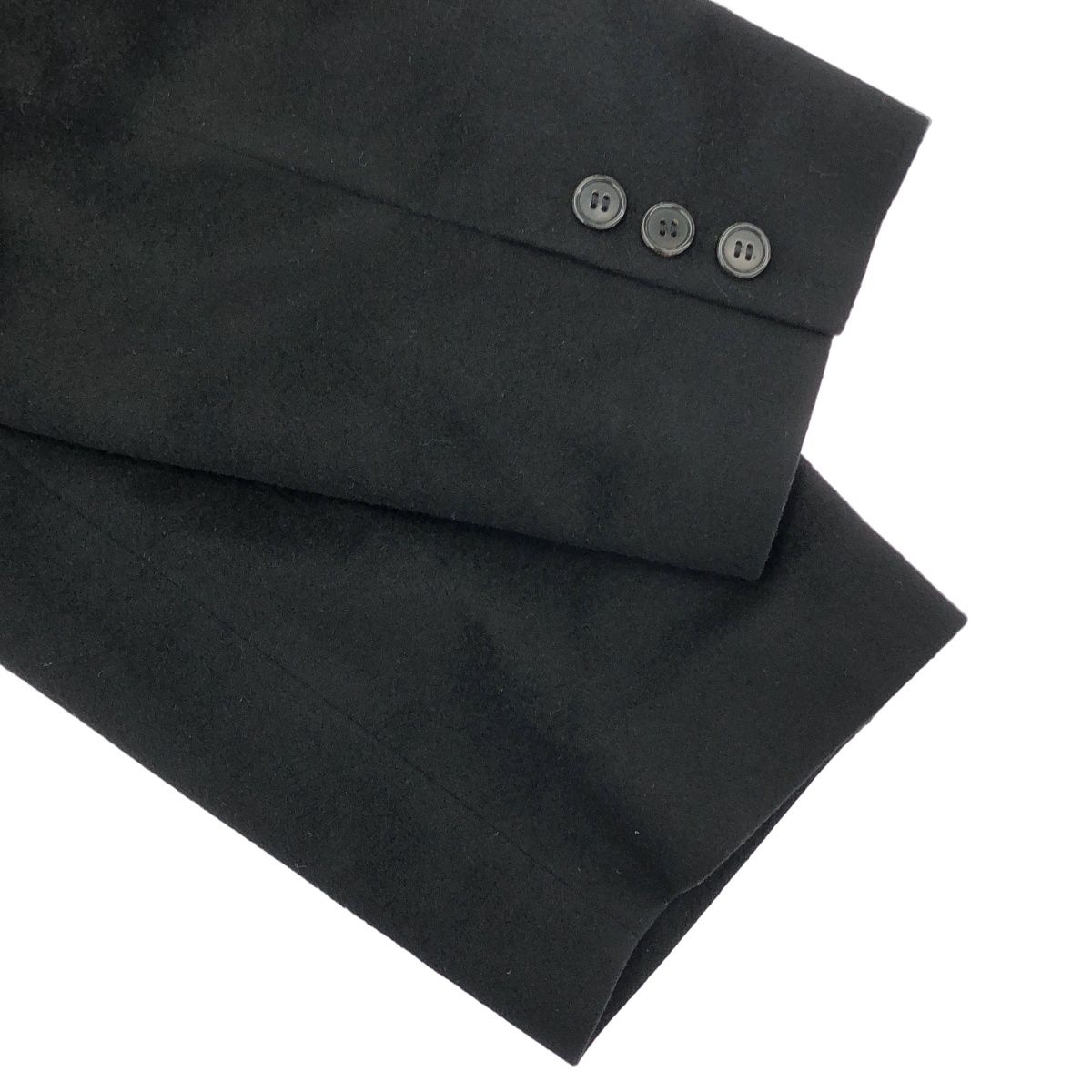 ◎美品 ロロピアーナ イタリア製カシミヤ100%ダブルチェスターコート L 黒1 Loro Piana ロロピアーナ カシミヤダブルチェスターコート ブラック L