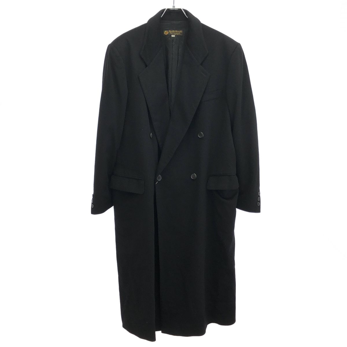 ☆最終価格　新品同様☆ ロロピアーナ　カシミヤ100% ネイビーチェスターコート Loro Piana ロロピアーナ カシミヤダブルチェスターコート ブラック L