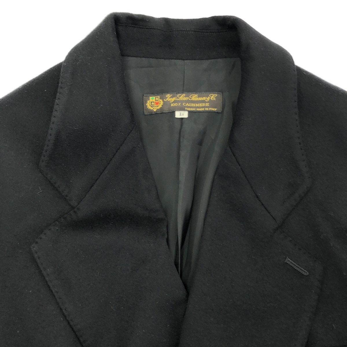 Loro Piana ロロピアーナ カシミヤダブルチェスターコート ブラック L