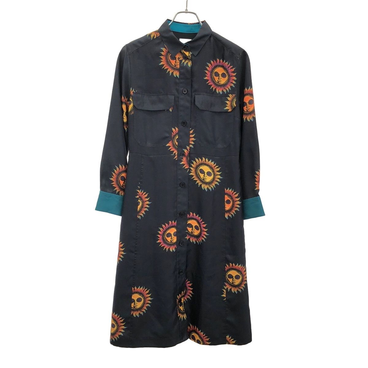 Paul Smith ポールスミス 太陽プリントシャツワンピース 6527071