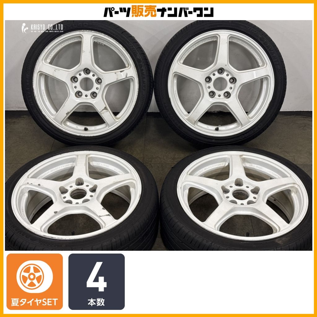 【人気ホイール】WORK エモーション T5R 17in 7J +43 PCD114.3 ダヴァンティ DX640 215/40R17 スイフトスポーツ NCロードスター 4本セット
