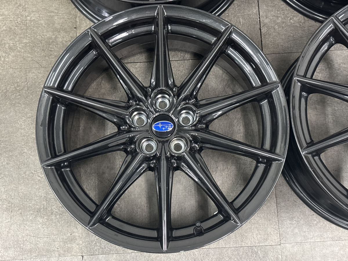 新車外し品】スバル ZD8 BRZ STIスポーツ 純正 18in 7.5J +48 PCD100 4
