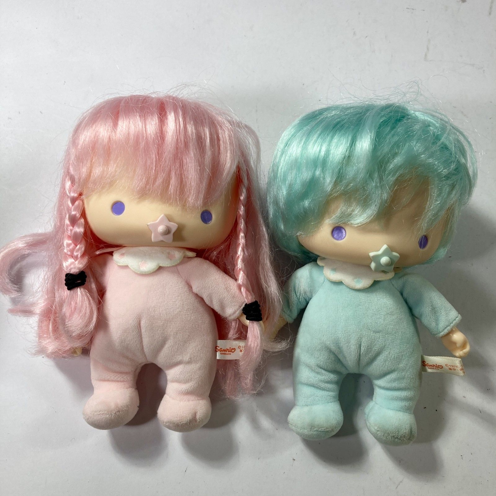 ★ Sanrio サンリオ リトルツインスターズ キキララ ぬいぐるみ 45周年記念 赤ちゃんモチーフ ソフビ 人形