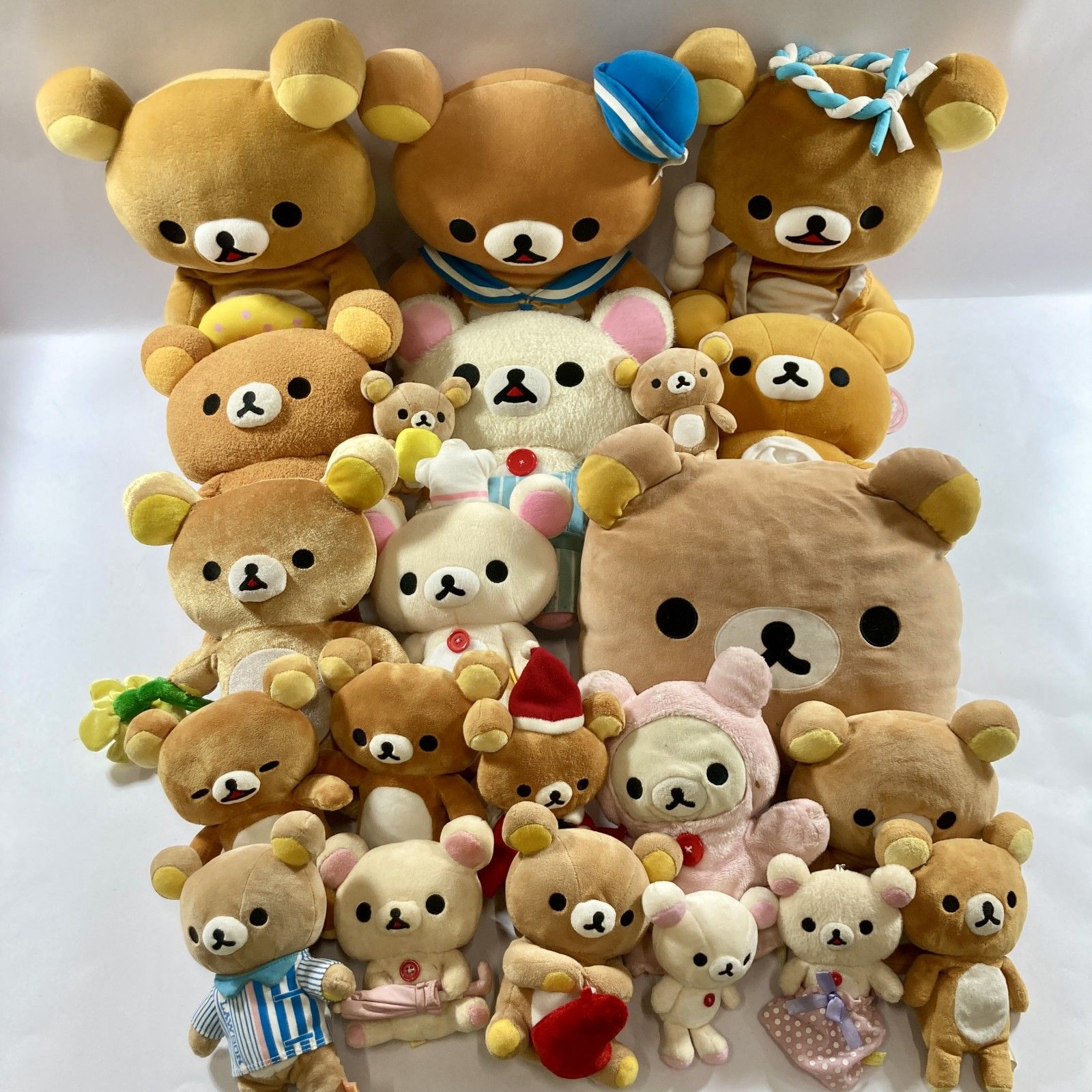 ★ リラックマ コリラックマ ぬいぐるみ マスコット まとめ商品 BIGサイズ クッション など San-X サンエックス 現状品 3.1kg