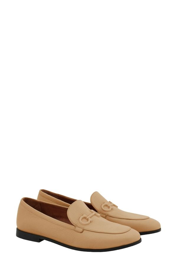 フェラガモ レディース シューズ スリッポン・ローファー FERRAGAMO Soldy Gancio Loafer Dark Rose Naturale