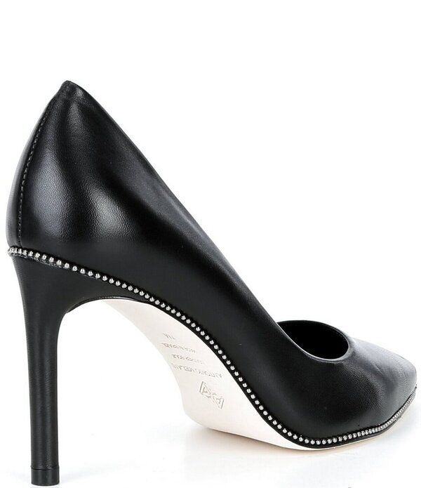 アントニオ メラーニ レディース シューズ ヒール レザー Antonio Melani Kelly Leather Ball Chain Pointed Toe Pumps Black ブラック