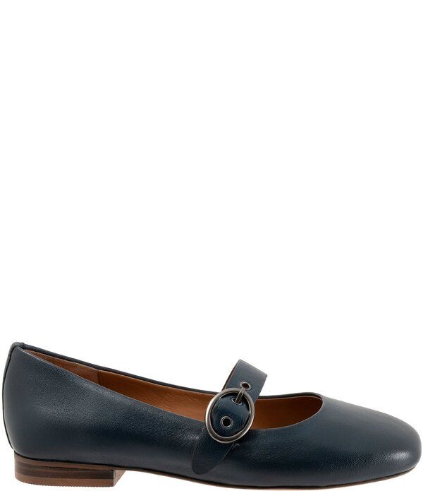 ソフトウォーク レディース シューズ パンプス レザー SoftWalkassala Leather Mary Jane Flats Navy ネイビー