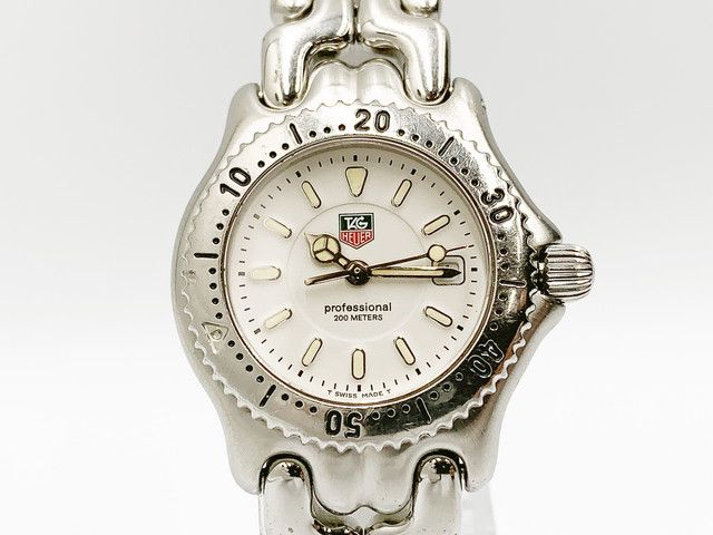タグホイヤー TAG Heuer Professional Sel 200m WG1312-0 クォーツ レディース 腕時計 ヴィンテージ 白文字盤