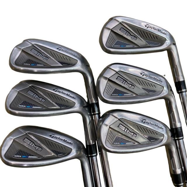 【中古】 テーラーメイド SIM2 MAX 7S アイアンセット IR KBS MAX MT85 JP (フレックスS) メンズ 男性用 右利き 右用 Cランク ゴルフクラブ
