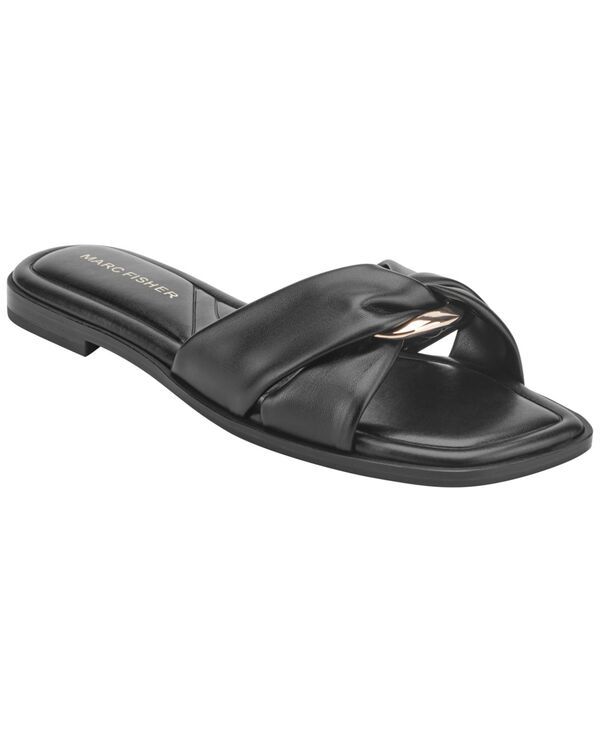 マークフィッシャー レディース シューズ スリッポン・ローファー サンダル Marc Fisher Womens Fida Flat SlipOn Sandals Black ブラック 14,541円