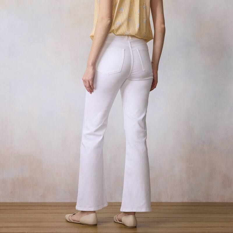 LC Lauren Conrad レディース ボトムス デニムパンツ ジーンズ Womens LC Lauren Conrad Super High Rise Flare Jeanstone Whit