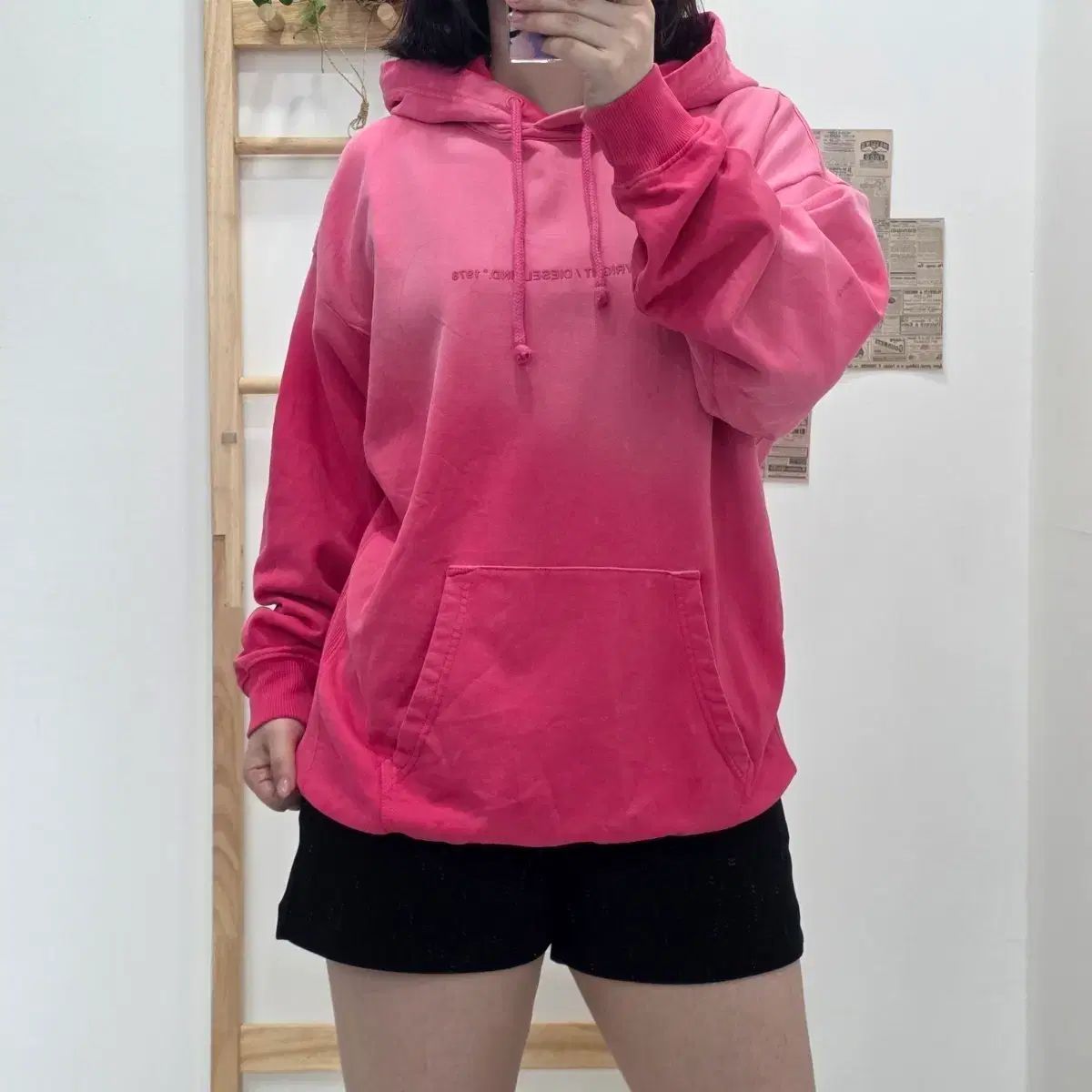 フリップ XXS/DIESEL (ディーゼル) コピーライトロゴ ピグメント ウォッシュ フーディー
