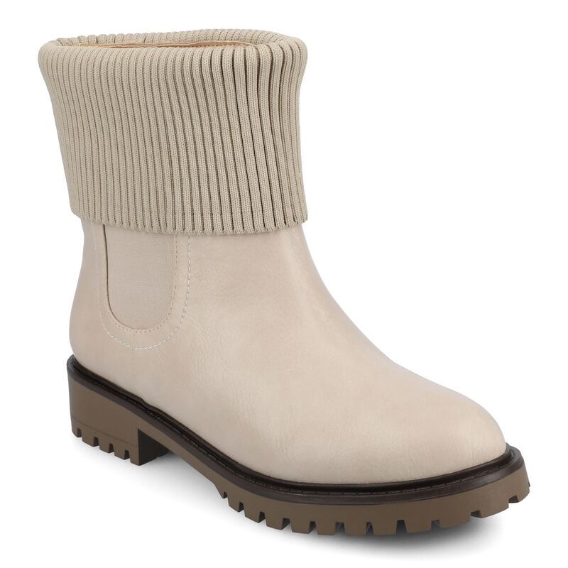 ジャーニー レディース シューズ ブーツ・レインブーツ チェルシー アンクル ヒール Journee Isabeau Womens Round Toe Block Heel Casual Comfor