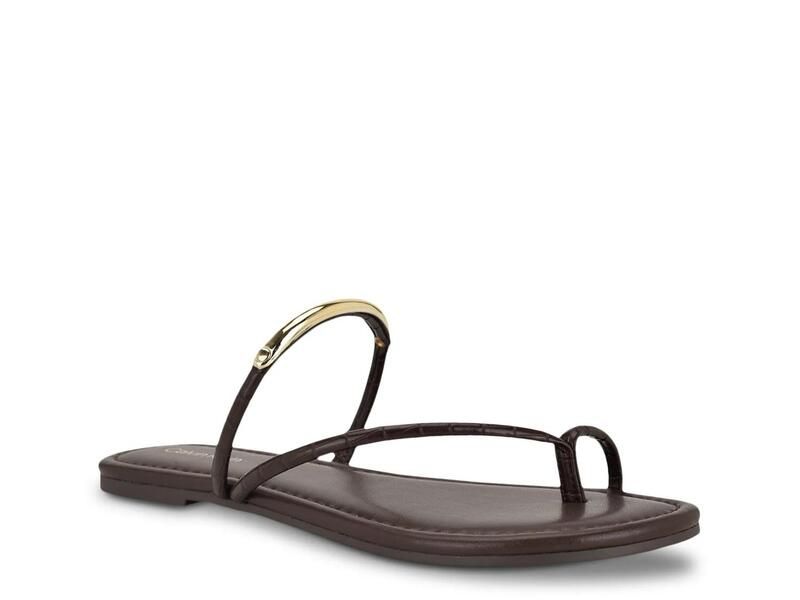 カルバンクライン レディース シューズ サンダル Calvin KleinBienna Sandal Dark Brown ブラウン