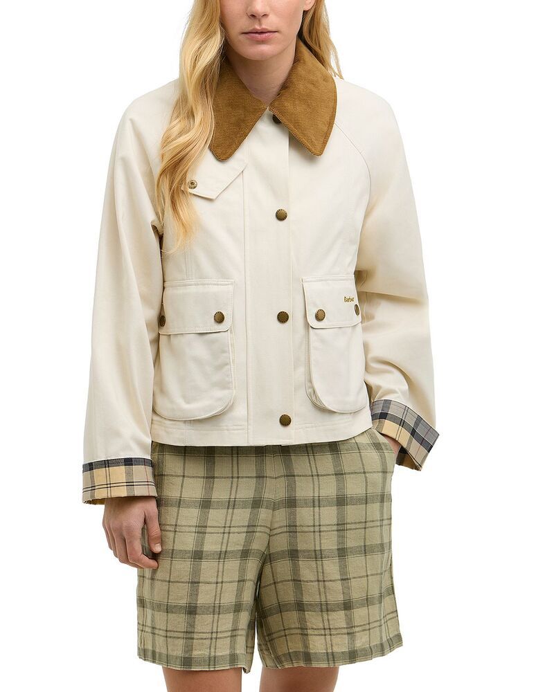 バブアー レディース アウター ジャケット・ブルゾン クロップド Barbour Cropped Beadnell Casual Jacket Light Pear 53,880円