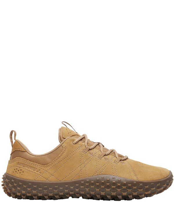 メレル メンズ シューズ スニーカー スエード レザー Merrell Mens Wrapt Pig Suede Leather Sneakers Tobacco