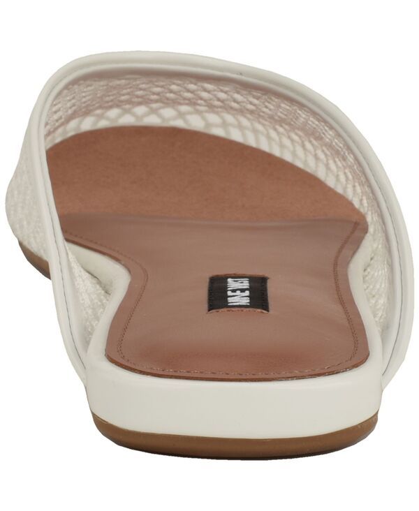 ナインウェスト レディース シューズ スリッポン・ローファー メッシュ Nine West Womens Daniela Mesh Round Toe SlipOn Mules White ホワイト