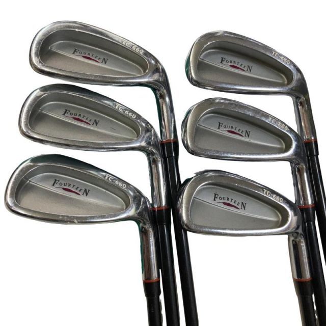 【中古】 フォーティーン TC-660 6S アイアンセット IR MD-370i (フレックスS) メンズ 男性用 右利き 右用 Cランク ゴルフクラブ