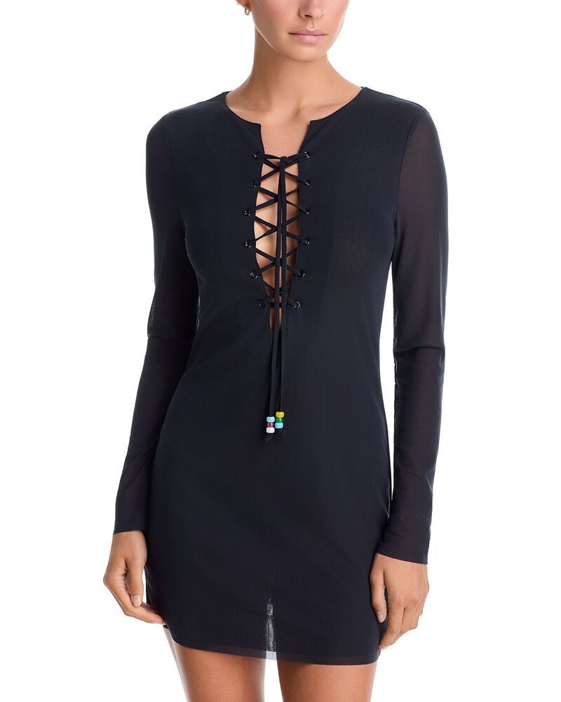 スタウド レディース トップス ワンピース STAUD Reve Dresswim CoverUp Black ブラック