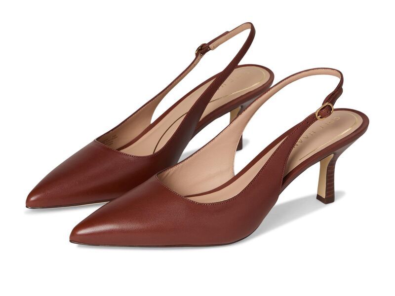 コールハーン レディース シューズ ヒール Cole Haan Hansell Sling Back Pumps Dark Cuoio Leat