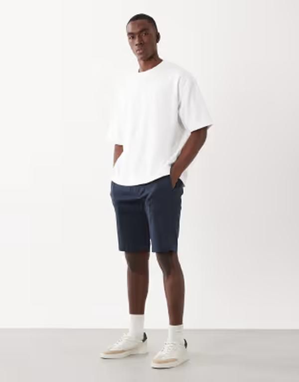 マンゴ メンズ ボトムス ハーフパンツ・ショーツ ショートパンツ Mango chino shorts NAVY ネイビー