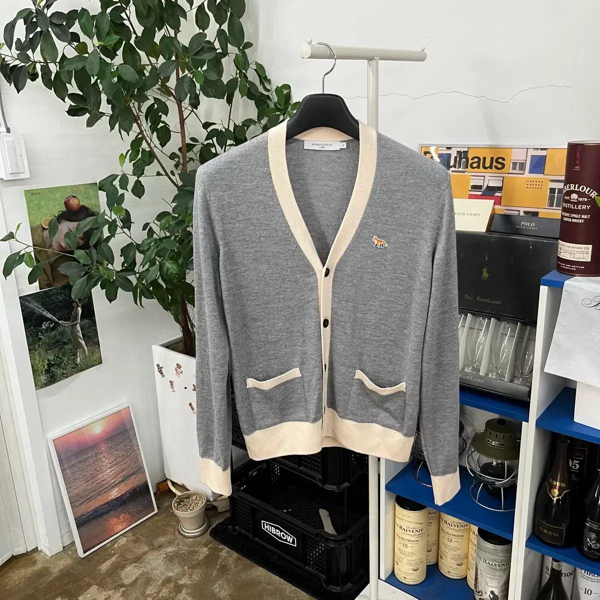 極美品 MAISON KITSUNÉ ギンガムチェック ブルゾン Maison Kitsune 
