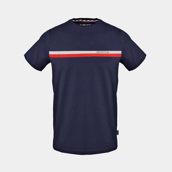 アクアスキュータム メンズ トップス Tシャツ Aquascutum T Sn99 Navy ネイビー
