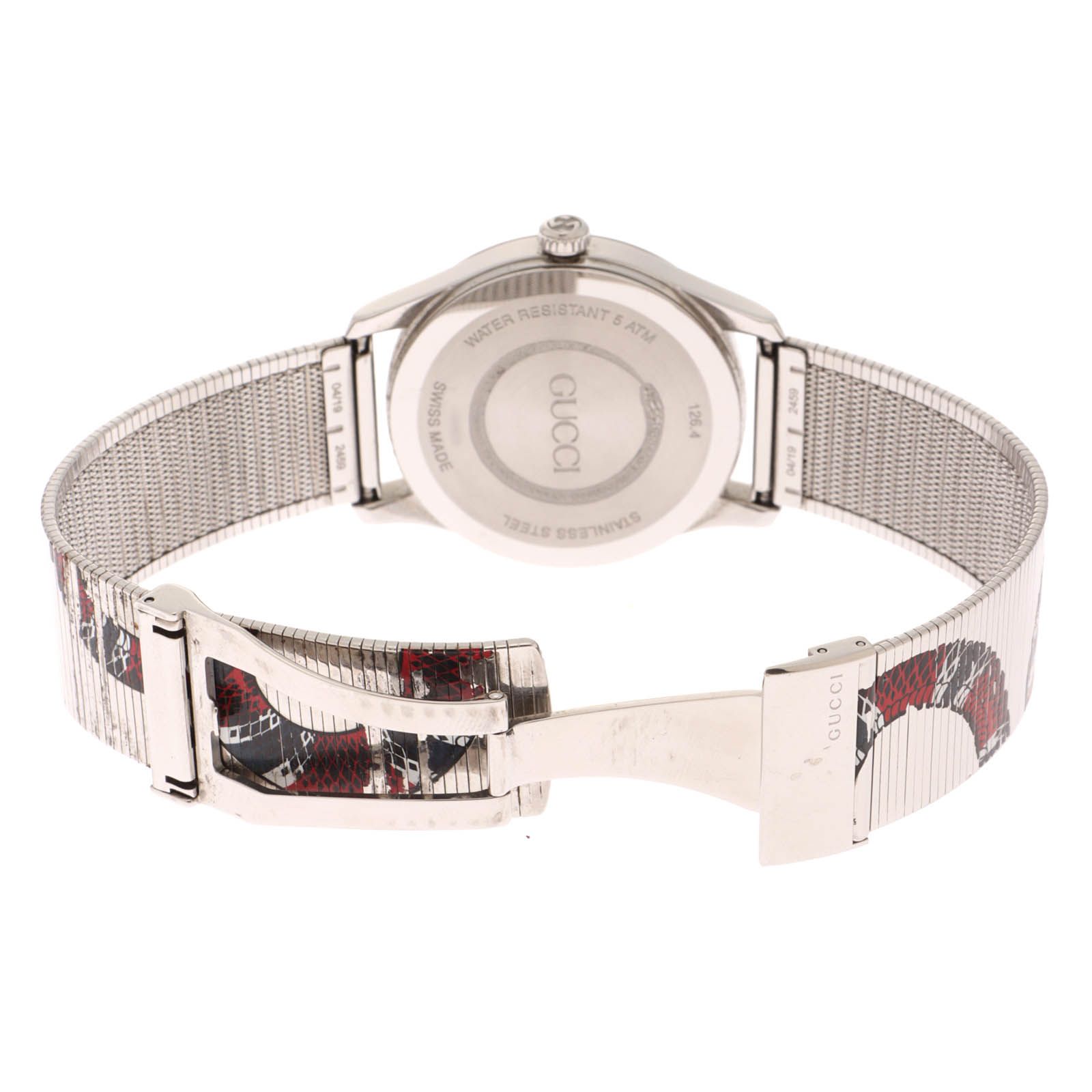 GUCCI グッチ 126.4 スネーク・クオーツ 126.4 腕時計 ステンレス