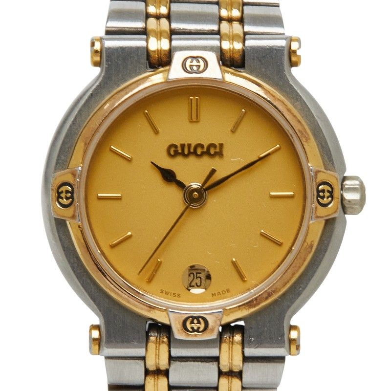 グッチ 腕時計 GG 9000L ゴールド メタル メッキ レディース GUCCI【1-0278940】
