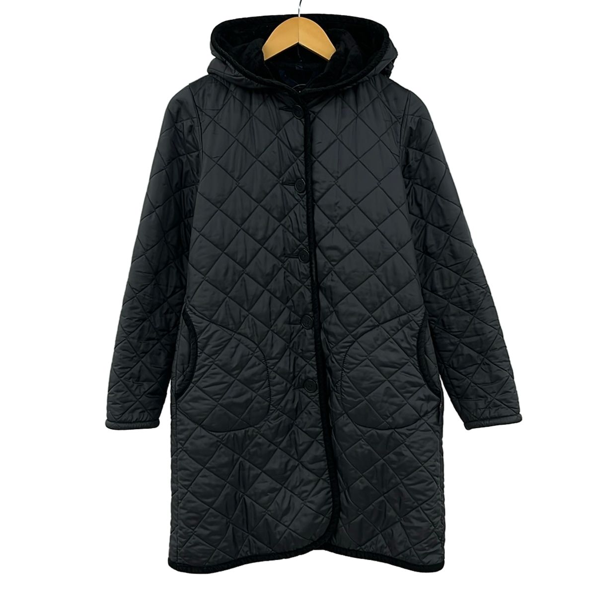 LAVENHAM(ラベンハム) コート サイズ38 M レディース - 黒 長袖/キルティング/冬