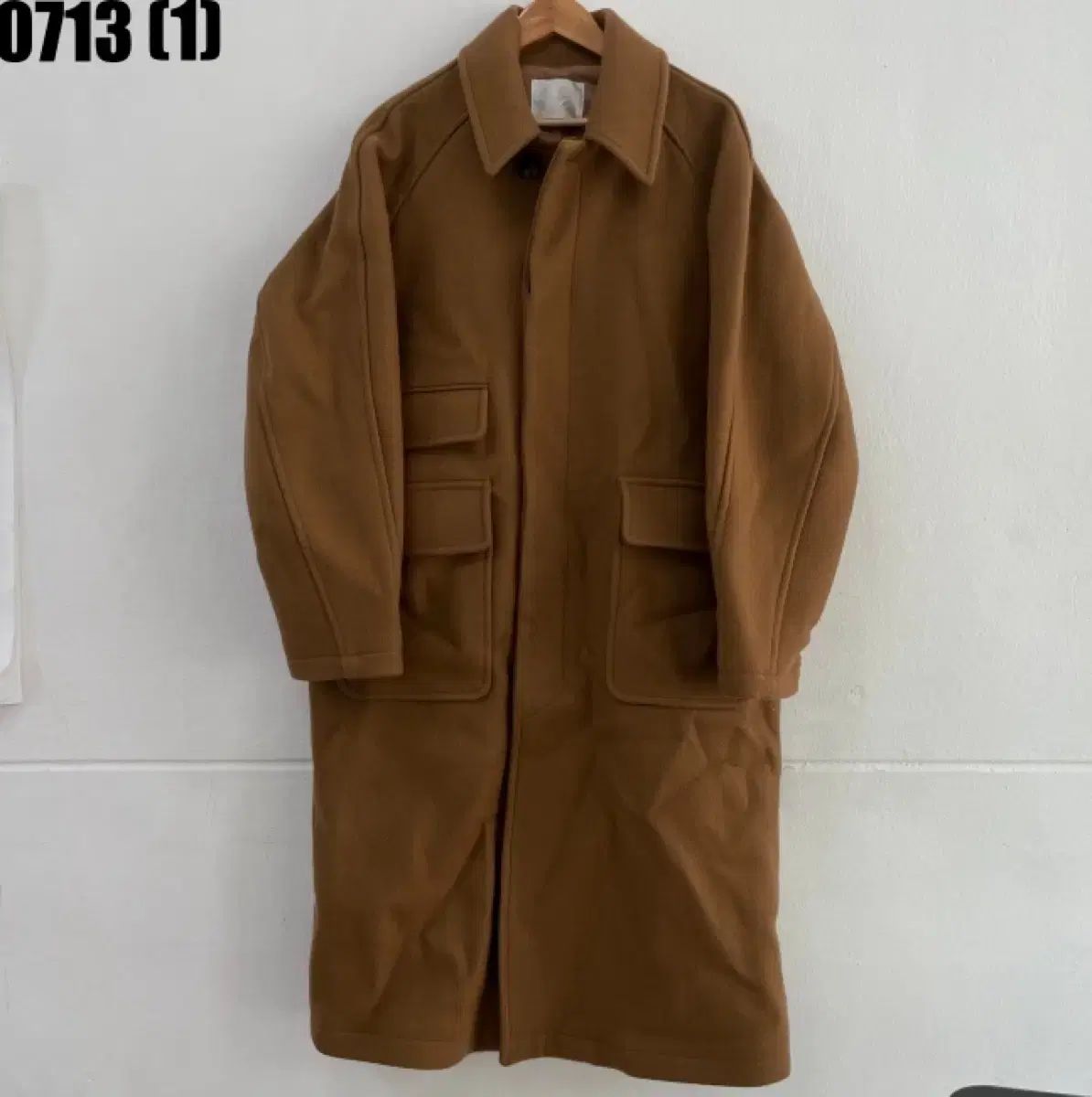 アフタープレイ キャメル ウール コート XL