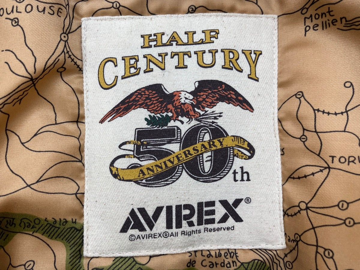 アビレックス AVIREX 50th Anniversary MA-1 SIGNATURE BIG LOGO