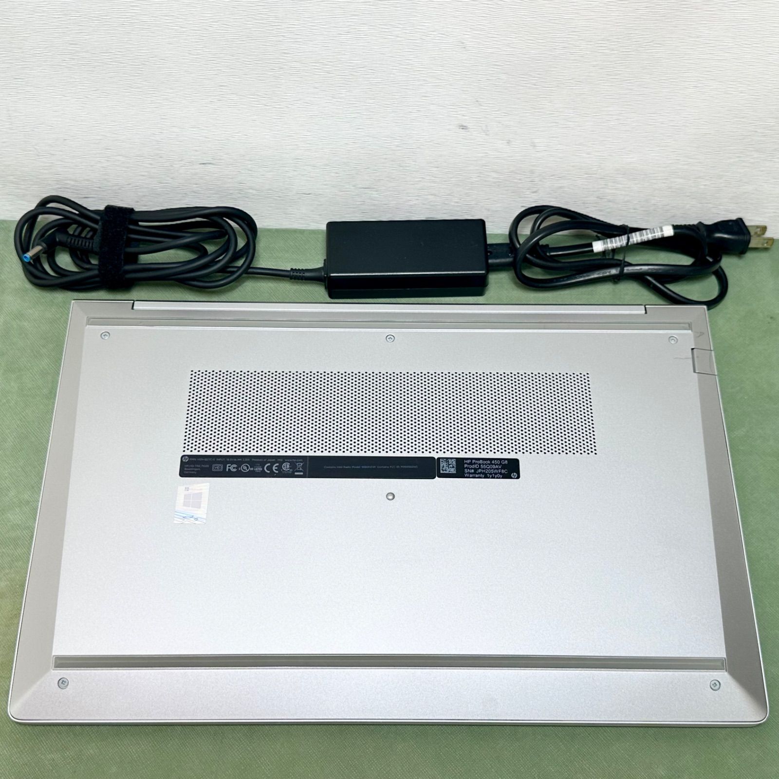 中古 ノートパソコン／HP ProBook 450 G8／第11世代 Core i3-1115G4
