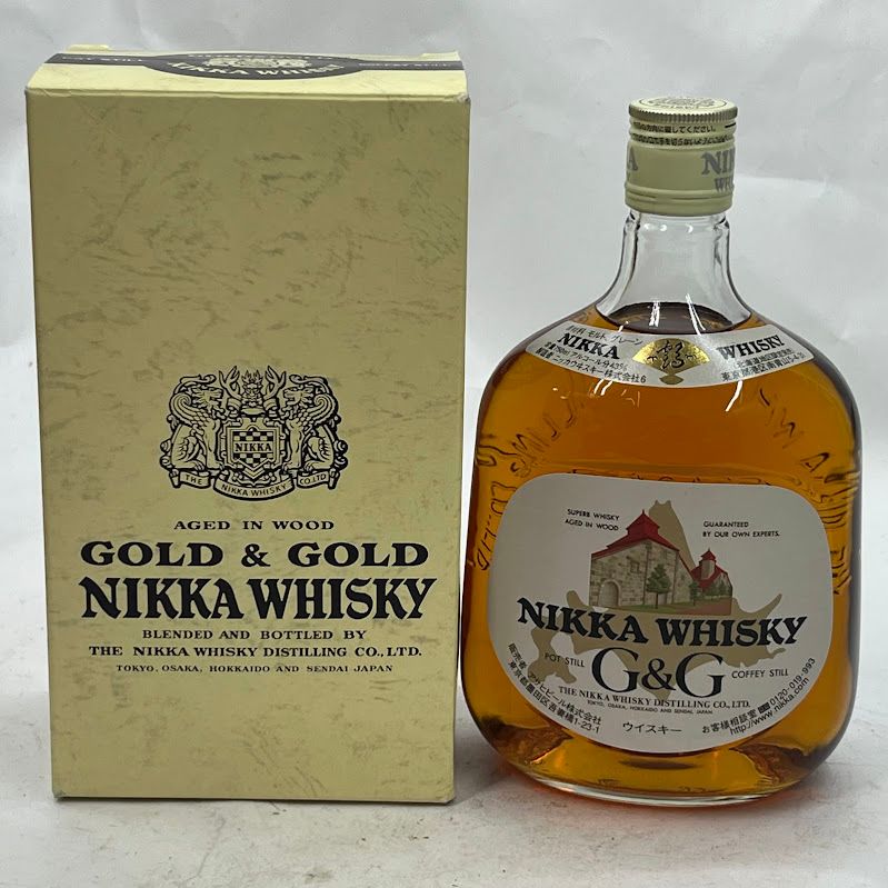 ニッカ G&G 白 750ml 43度 箱付 ウイスキー 中古 - メルカリ