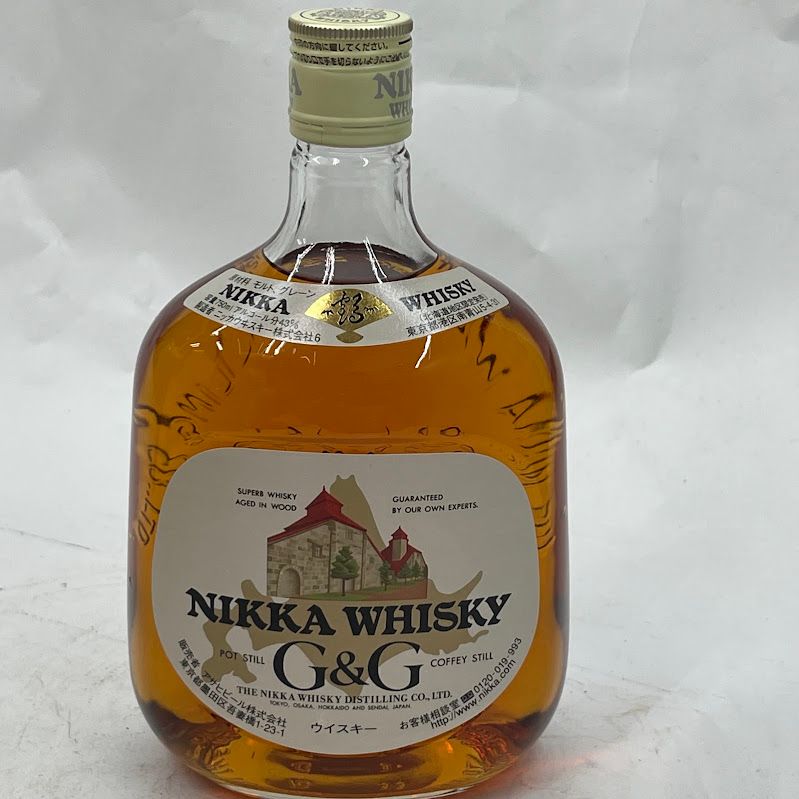 ニッカ G&G 白 750ml 43度 箱付 ウイスキー 中古 - メルカリ