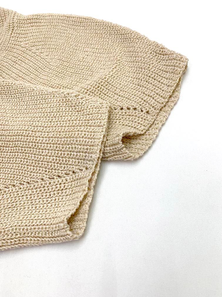 Ameri アメリ MEDI BACK SHEER KNIT TOP ミディバックシアー ニット