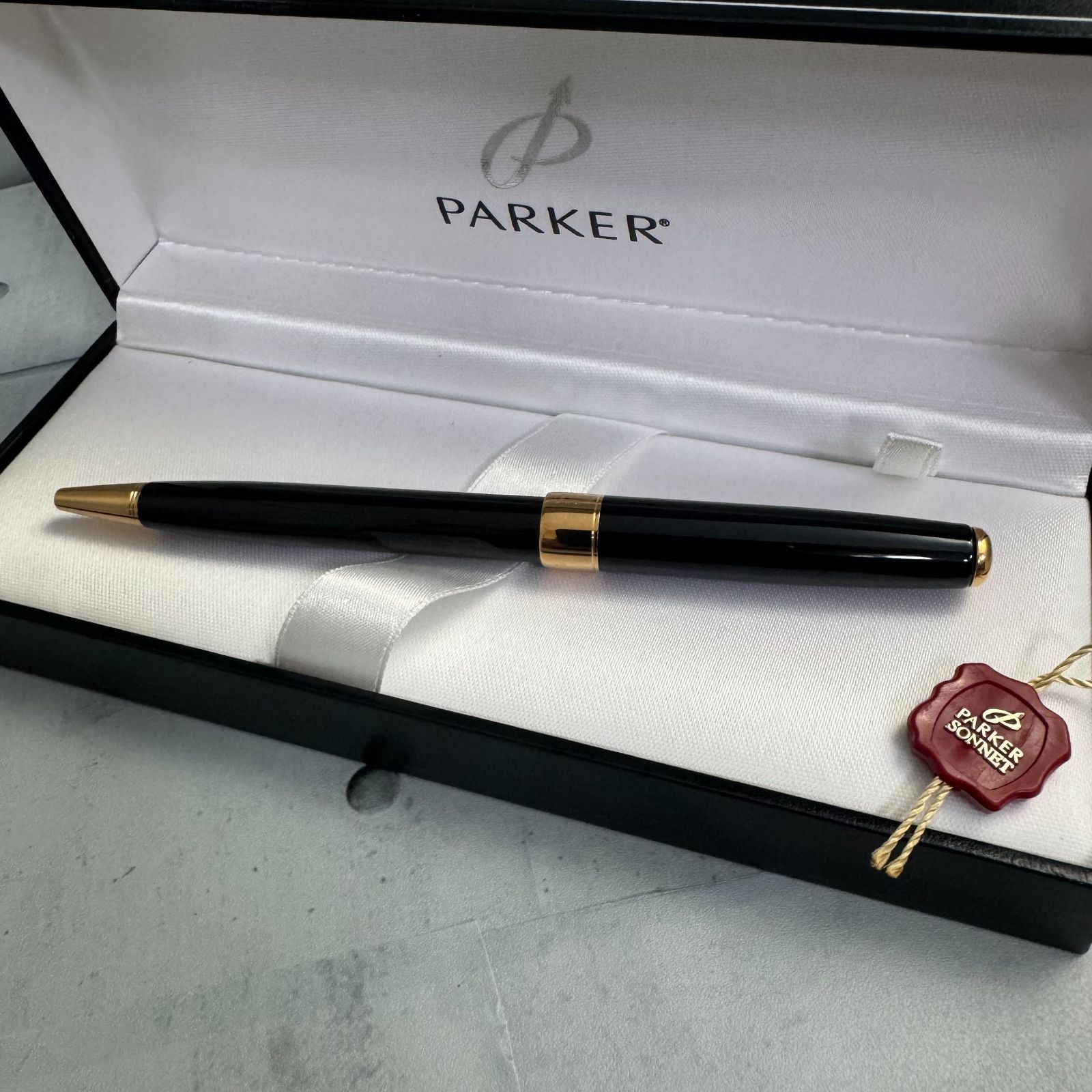 箱付き／美品】PARKER パーカー ソネット ラックブラックGT ボールペン