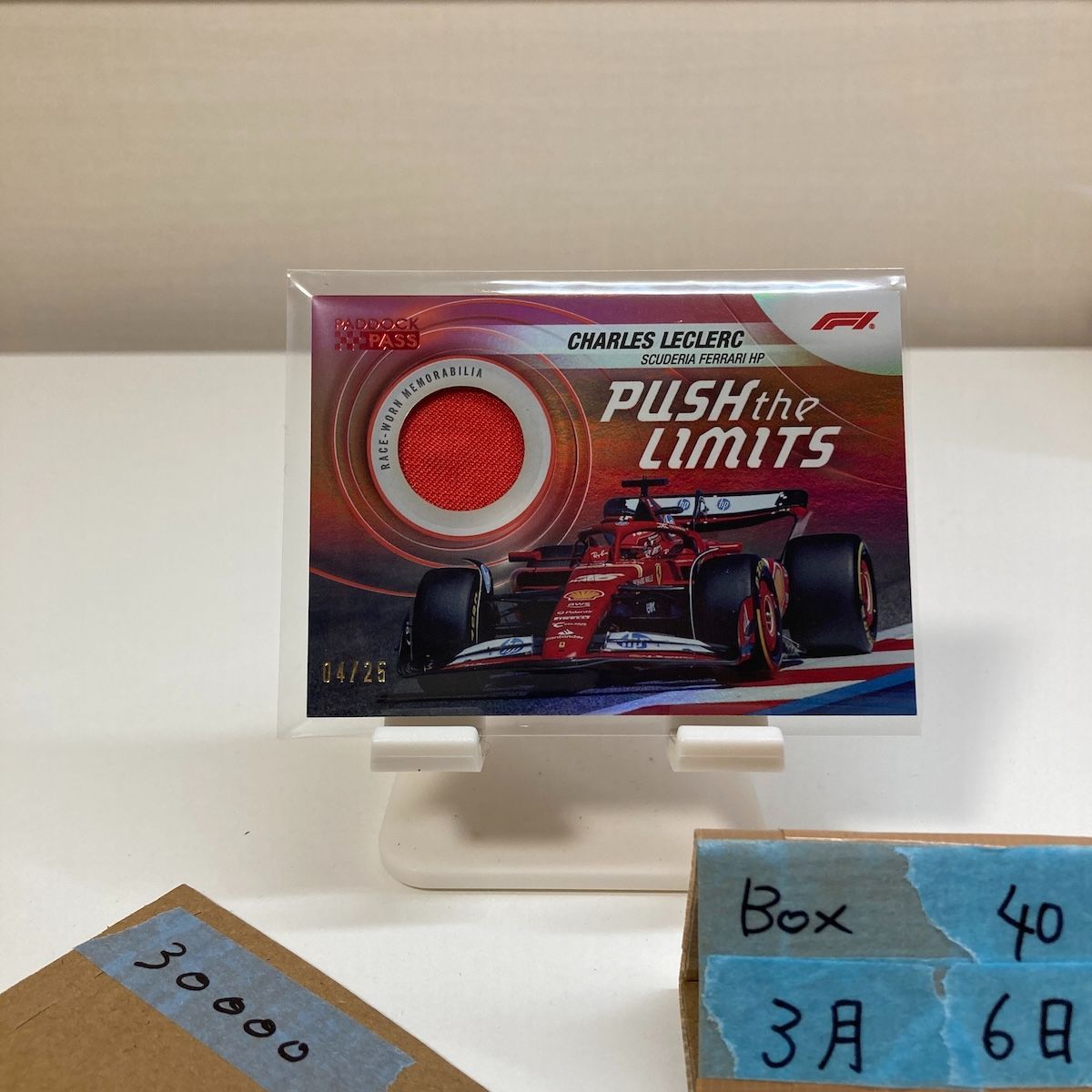 2024 Topps Charles Leclerc 04/25 Scuderia Ferrari HP Push the Limits Race-Worn Memorabilia Red Parallel Paddock Pass カード 21,300円