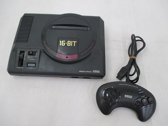 ジャンク品 ゲーム セガ メガドライブ 本体 HAA-2510 コントローラー